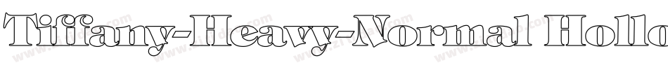 Tiffany-Heavy-Normal Hollow字体转换